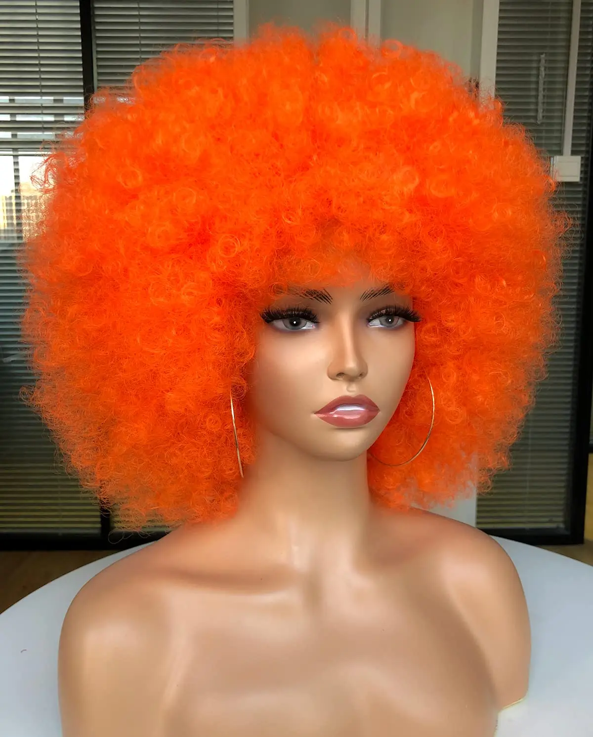 Afro Wig Kinky Curly Synthetic - Synthetic Braided Wigs For Black Women ulasan dan harga