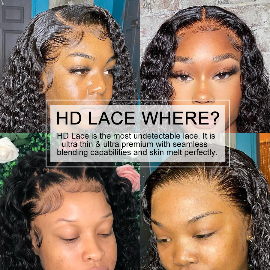 250% 13X4 HD Transparent Lace  - Hd Lace Frontal Wig Human Hair Pre Plucked ulasan dan harga