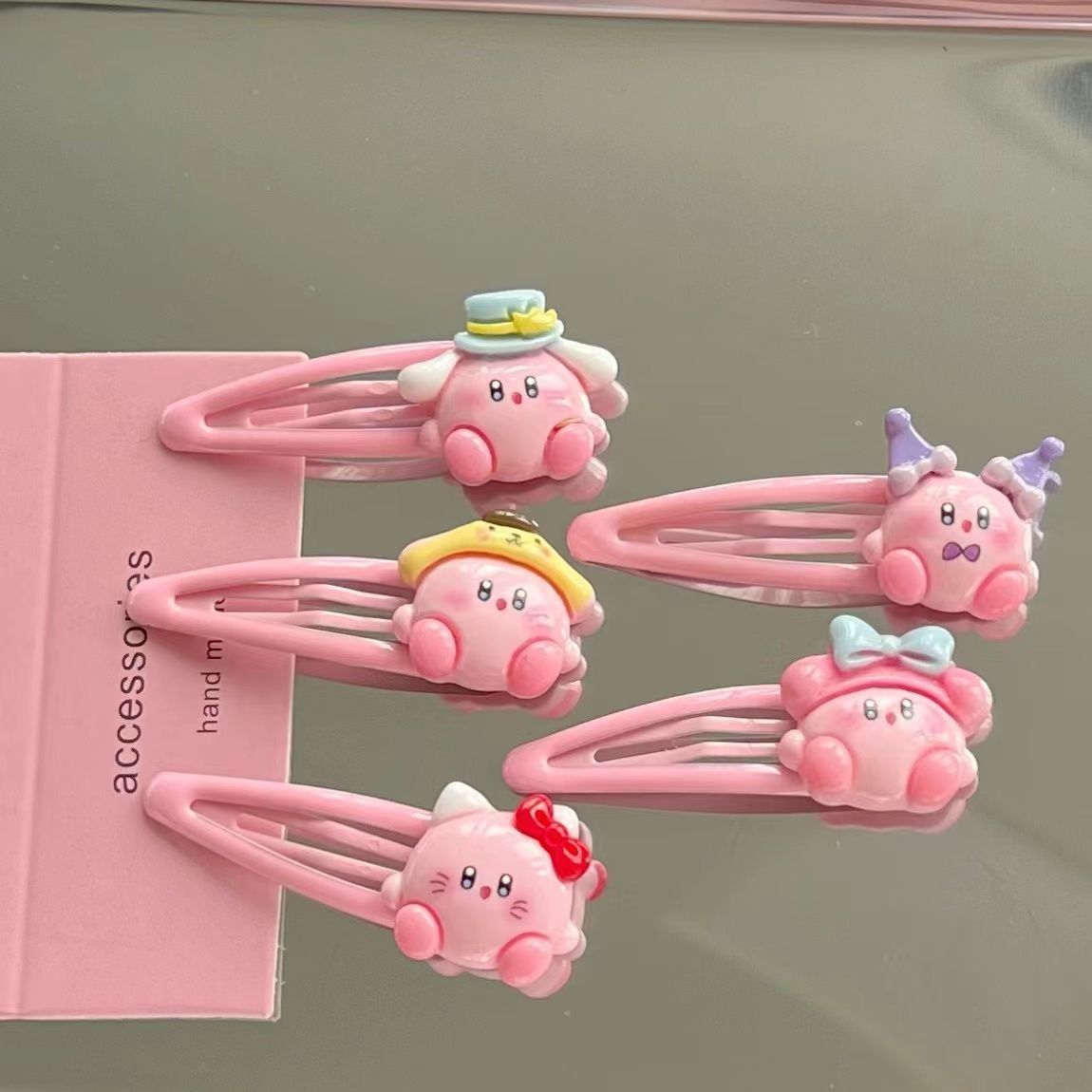1~10pcs Cute Kirby BB Hair Cli - Hair Bundles ulasan dan harga