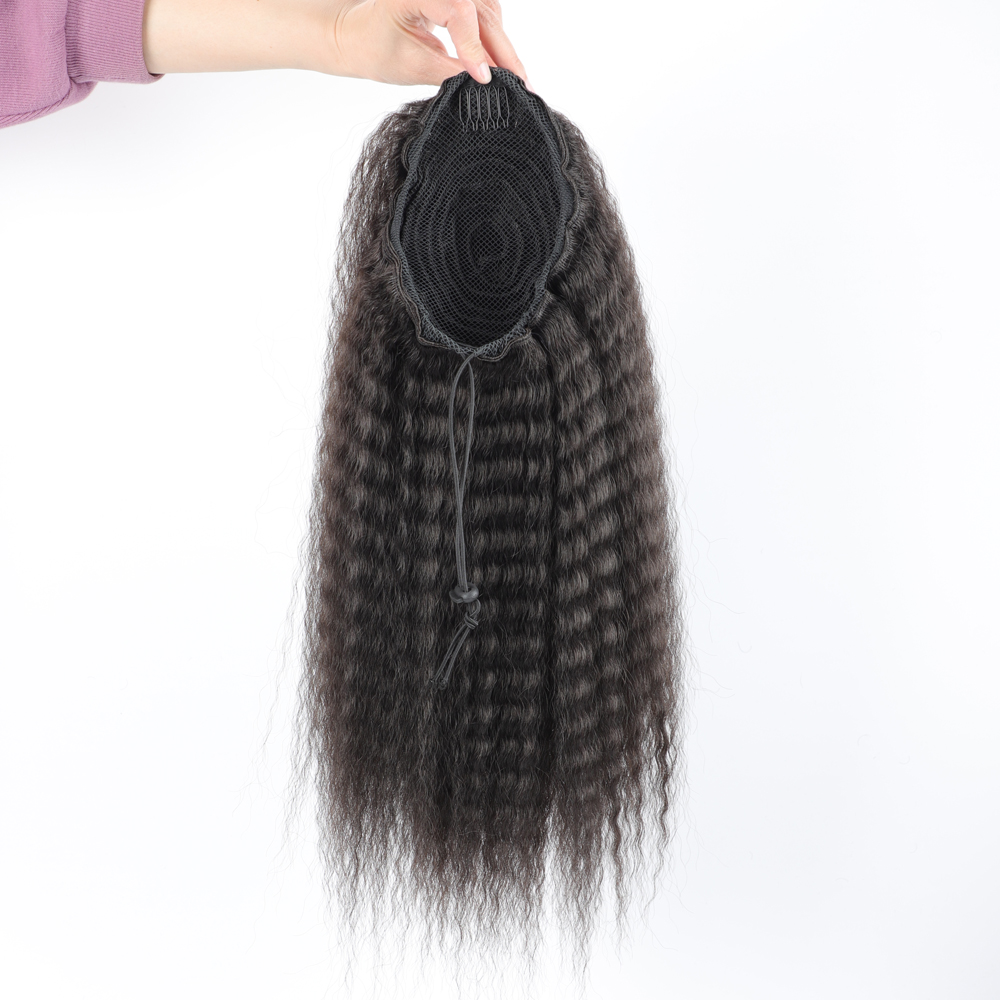 Fake Synthetic Drawstring Pony - Drawstring Afro Curly Puff Ponytail ulasan dan harga