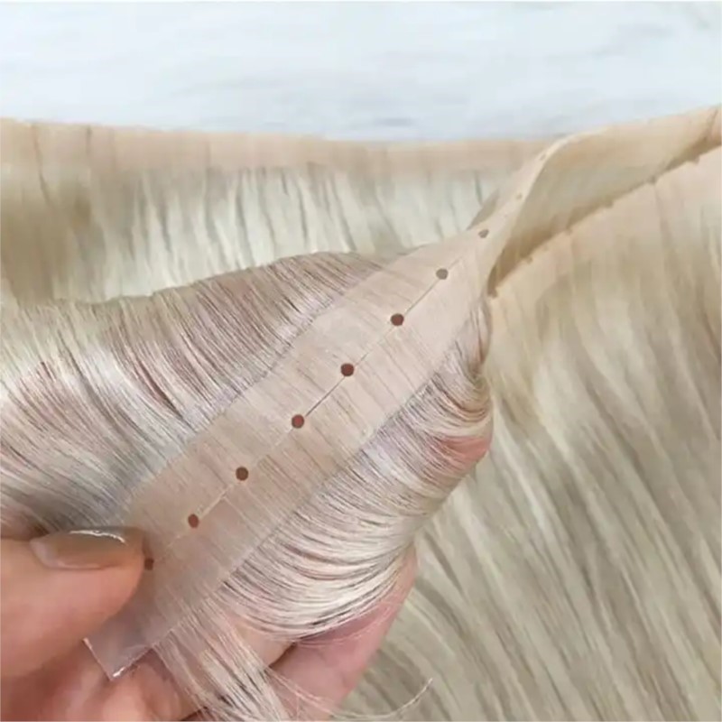 Invisible PU Weft Hair with Ho - Invisible Tape In Extensions Real Hair ulasan dan harga