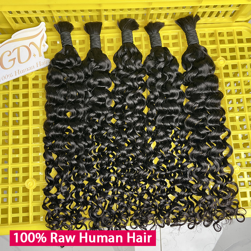 100% Human Hair Bulk for Braid - Water Wave Bulk Human Hair For Braiding ulasan dan harga