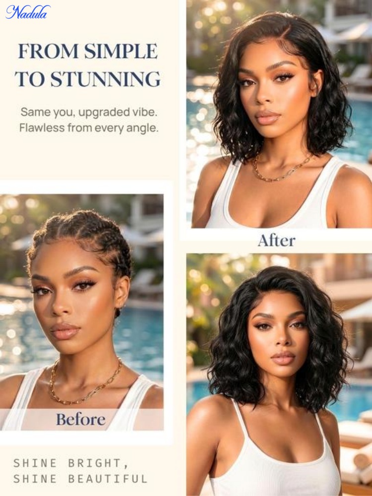 Nadula 13x4 Lace Frontal BOB W - Pre Parted 13X4 Lace Front Bob Wig ulasan dan harga