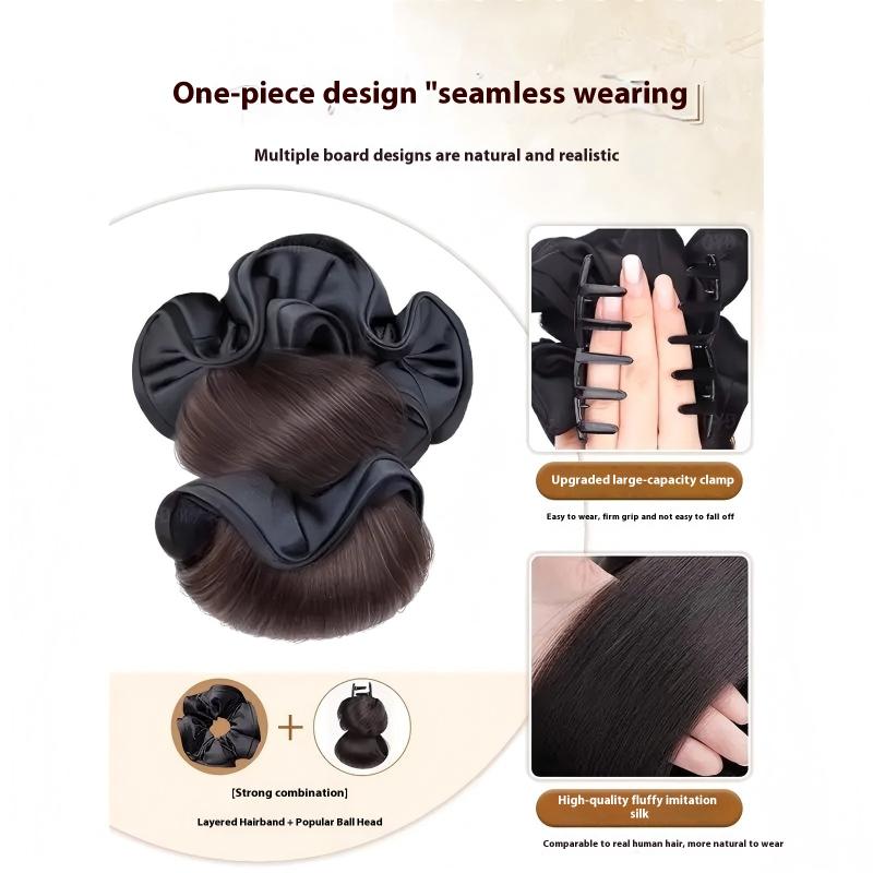 Effortless Updo Synthetic Claw - Claw Clip Messy Bun Hair Piece ulasan dan harga