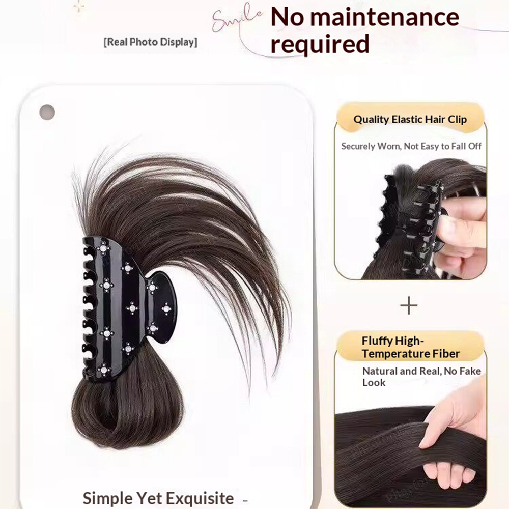 Fluffy Messy Bun Claw Clip Syn - Claw Clip Messy Bun Hair Piece ulasan dan harga
