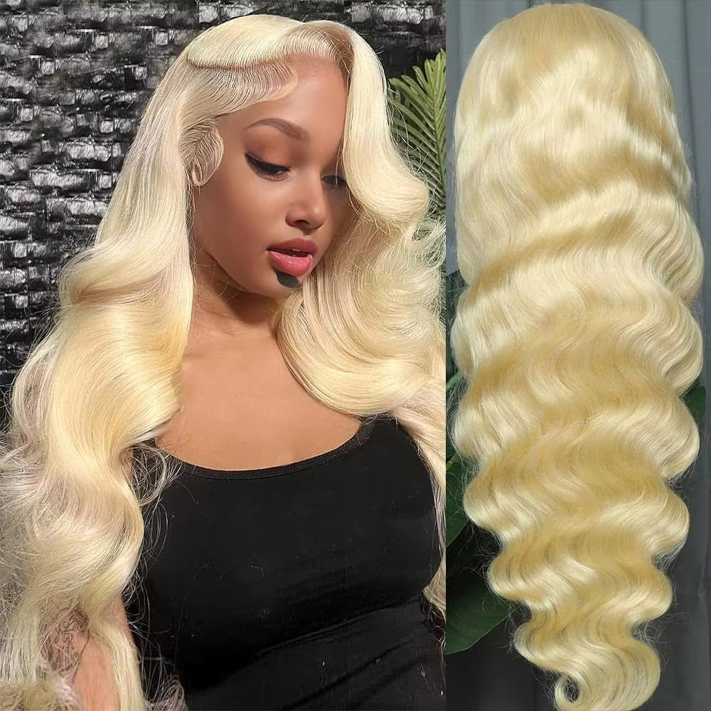 613 13x6 HD Transparent Lace F - 613 Blonde Body Wave Lace Front Wig ulasan dan harga