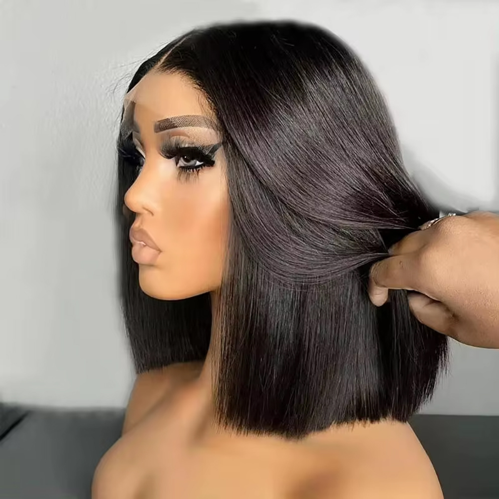 Brazilian Straight Bob 13x4 La - Pre Parted 13X4 Lace Front Bob Wig ulasan dan harga