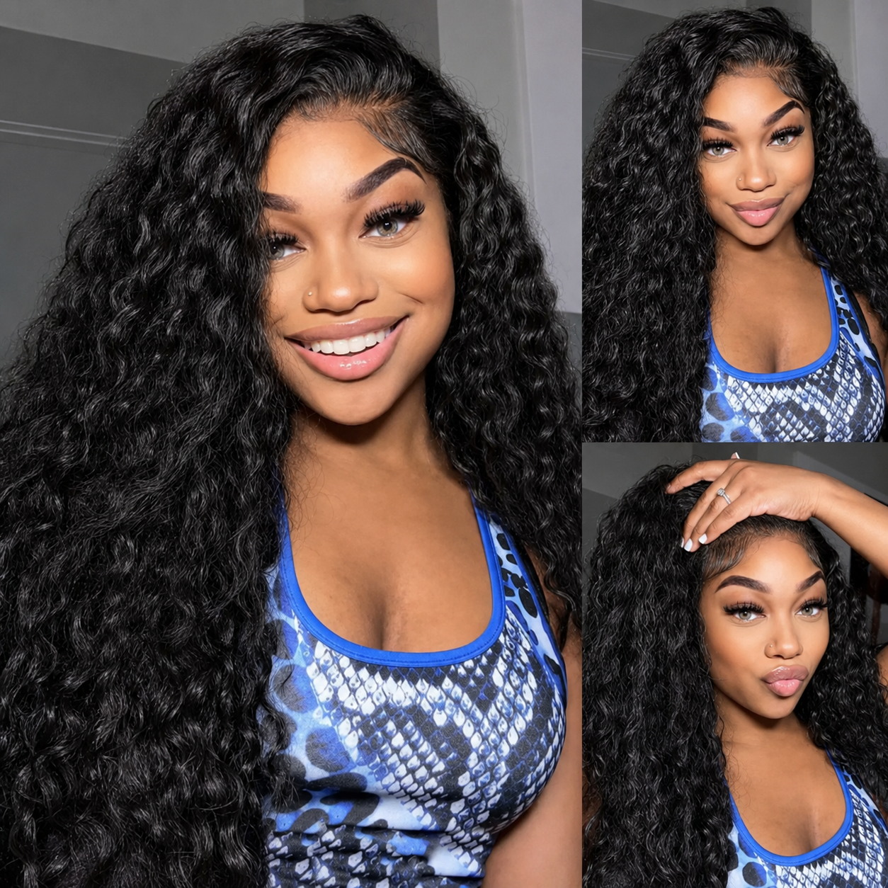 Ultra Fitted 250% Curly Wigs H - Hd Lace Frontal Wig Human Hair Pre Plucked ulasan dan harga