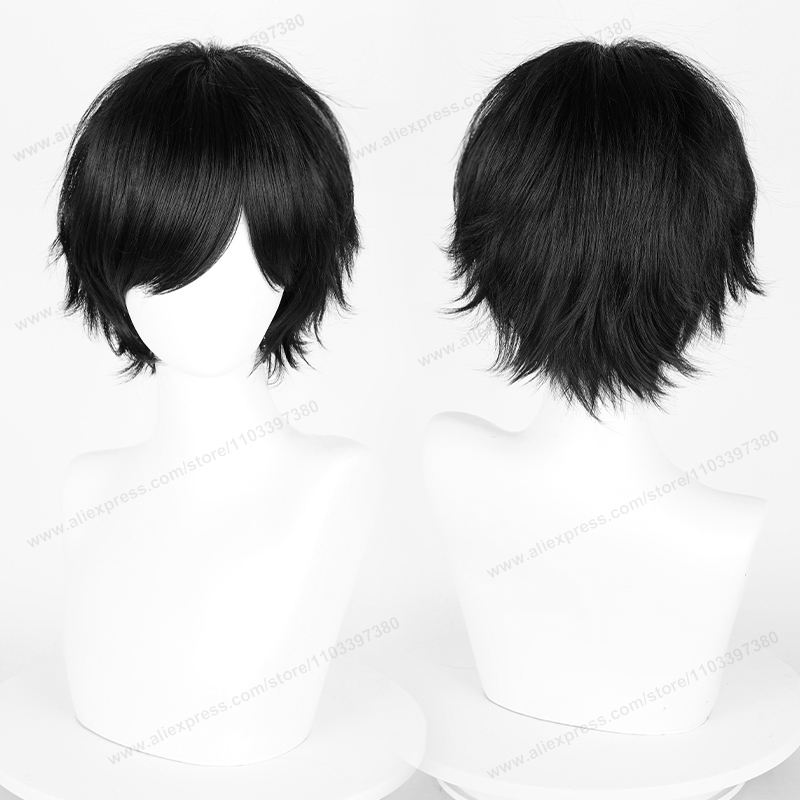 Anime 30cm Short Straight Cosp - Synthetic Braided Wigs For Black Women ulasan dan harga