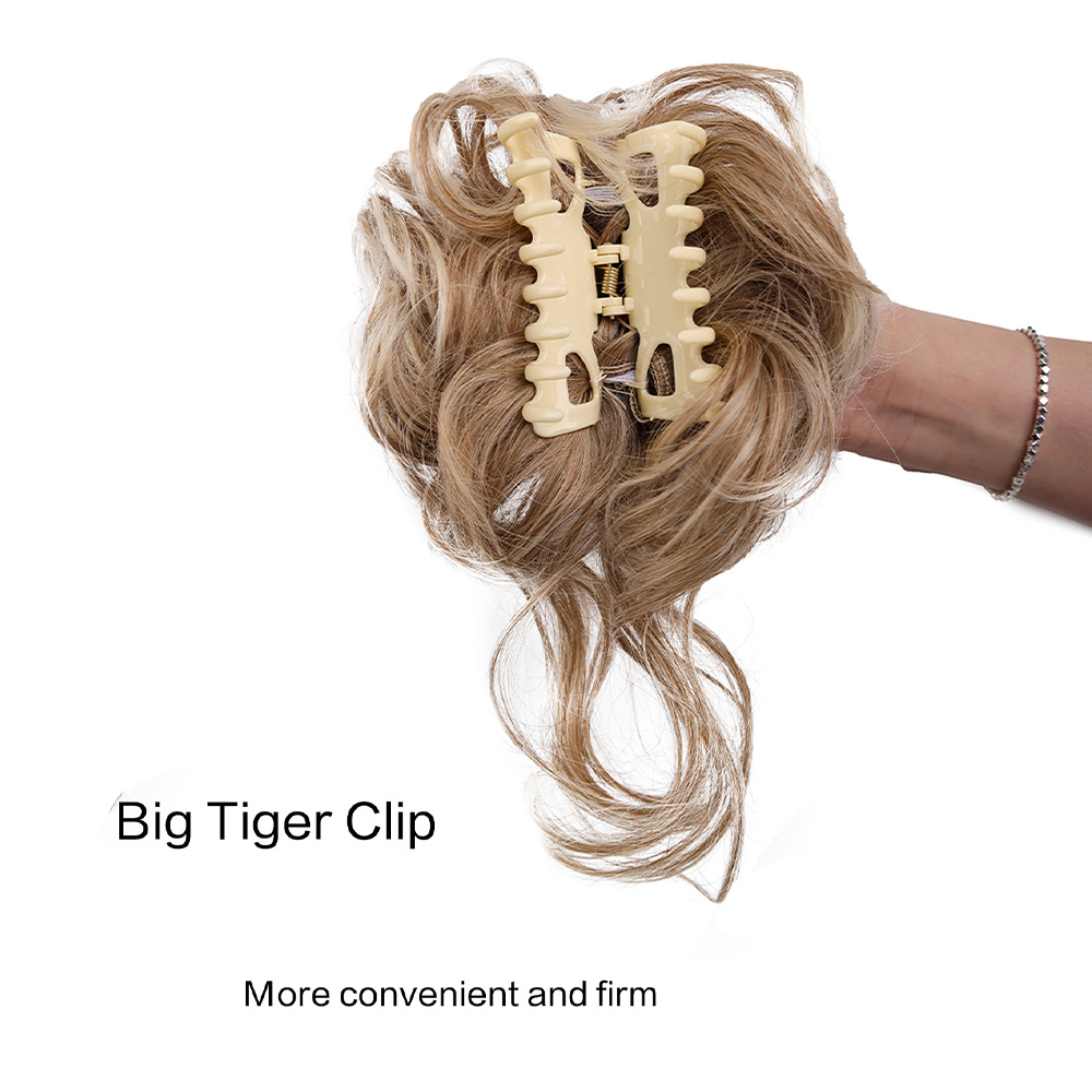 Synthetic Messy Bun Hair Piece - Claw Clip Messy Bun Hair Piece ulasan dan harga