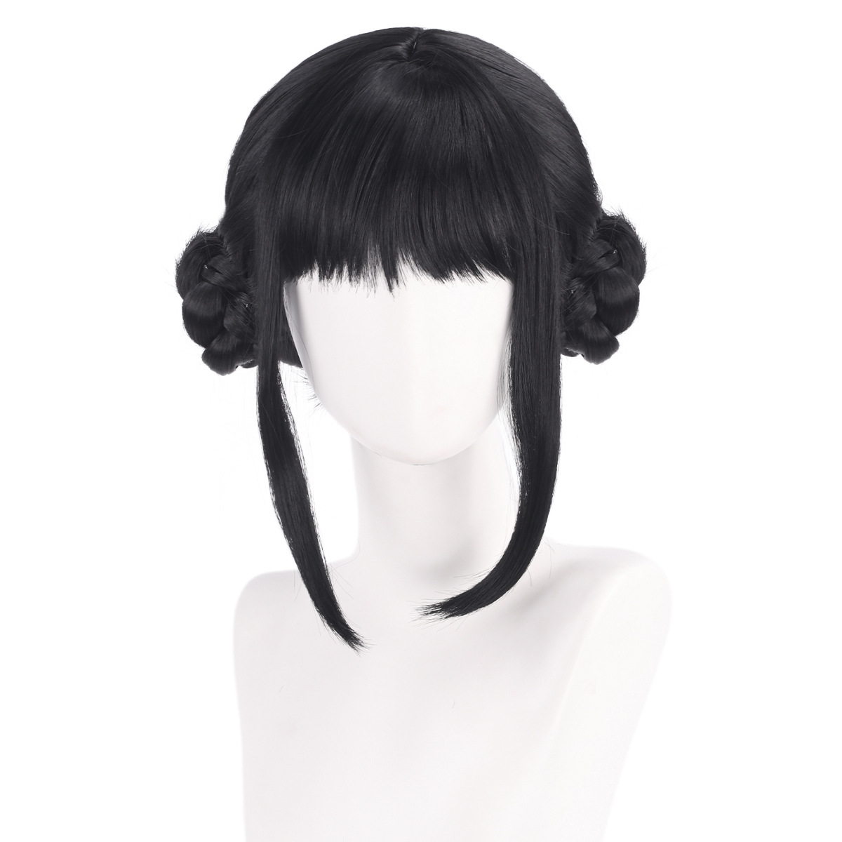 Zoey Cosplay Wig 33cm Black Ha - Synthetic Braided Wigs For Black Women ulasan dan harga