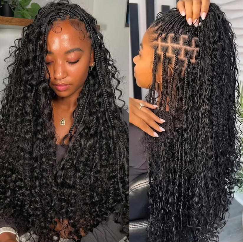 Loose Bulk Human Hair Deep Wat - Water Wave Bulk Human Hair For Braiding ulasan dan harga