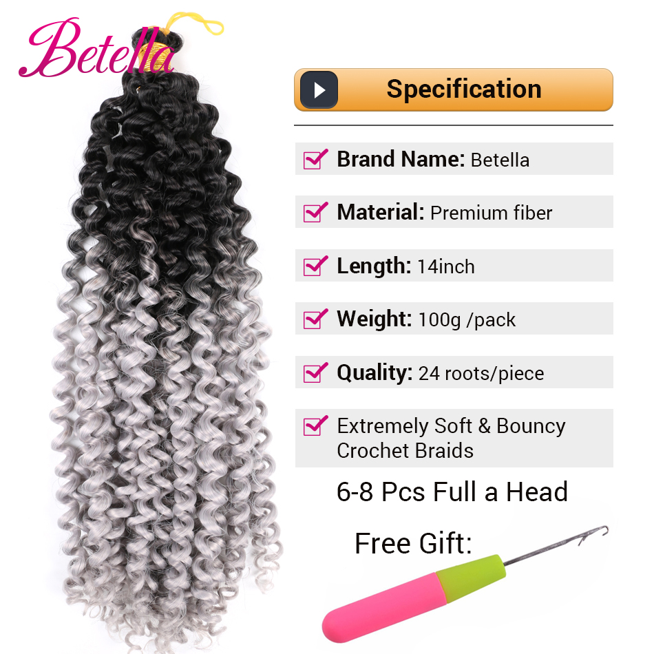 Afro Curls Hair Bundles Synthe - Water Wave Bulk Human Hair For Braiding ulasan dan harga