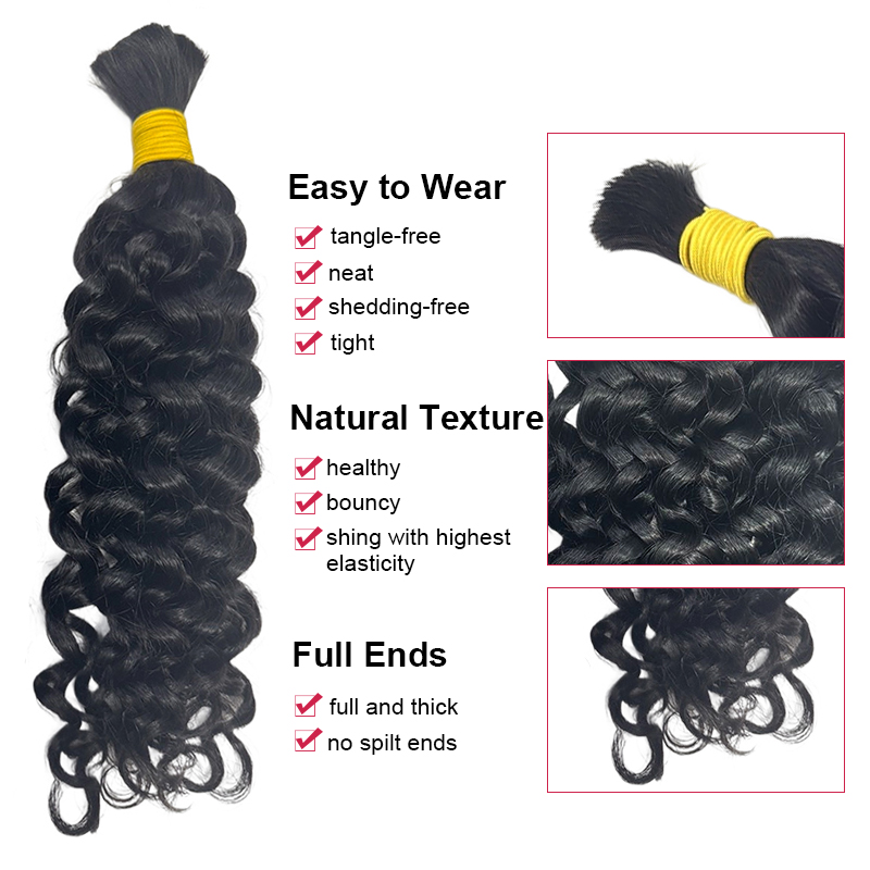 Water Wave Bulk Human Hair For - Water Wave Bulk Human Hair For Braiding ulasan dan harga