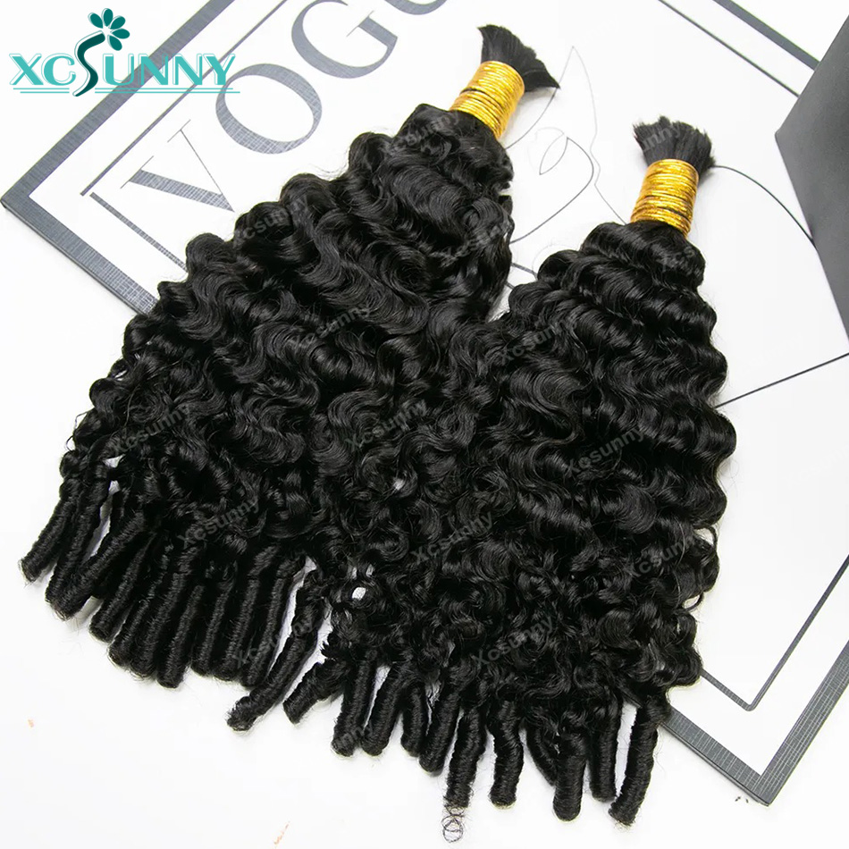 Water Curly Boho Braids Human  - Water Wave Bulk Human Hair For Braiding ulasan dan harga