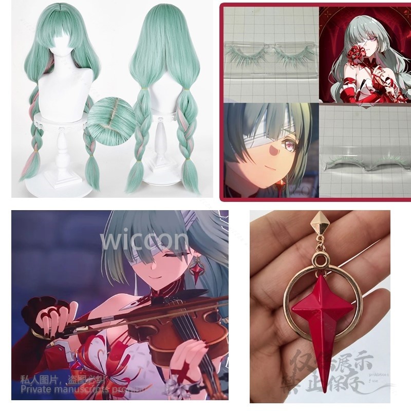 Anime Phrolova Cosplay Wig Gre - Synthetic Wigs ulasan dan harga