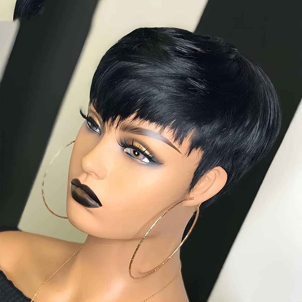 Short Pixie Wig Human Hair Lay - Short Pixie Cut Wig Human Hair Cheap ulasan dan harga