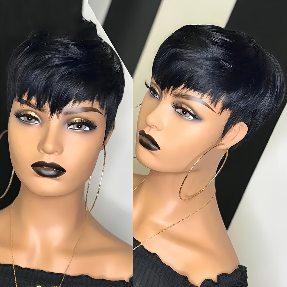 Short Pixie Wig Human Hair Lay - Short Pixie Cut Wig Human Hair Cheap ulasan dan harga