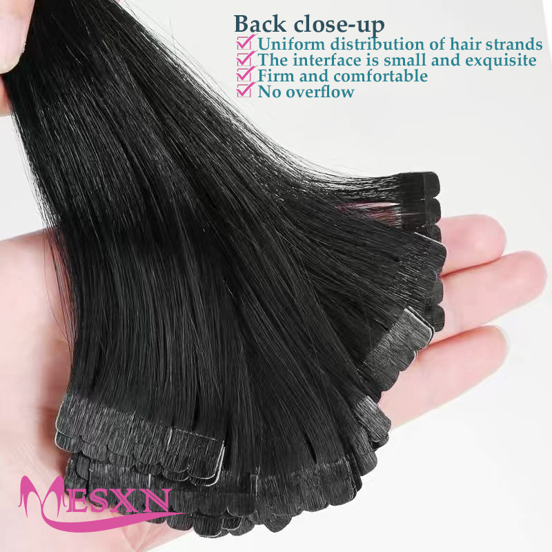 Mini Tape In Human Hair Extens - Invisible Tape In Extensions Real Hair ulasan dan harga