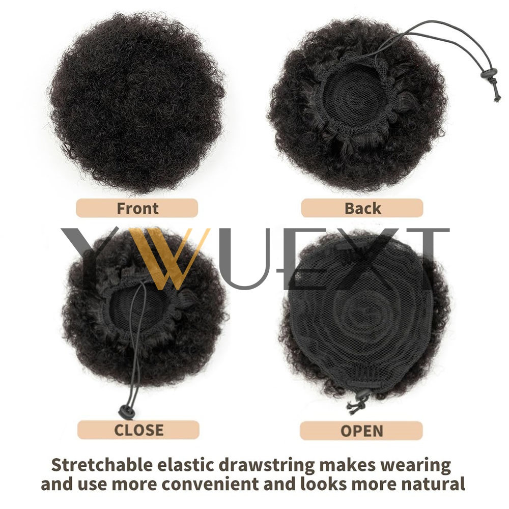 Afro Puff Drawstring Ponytail  - Drawstring Afro Curly Puff Ponytail ulasan dan harga