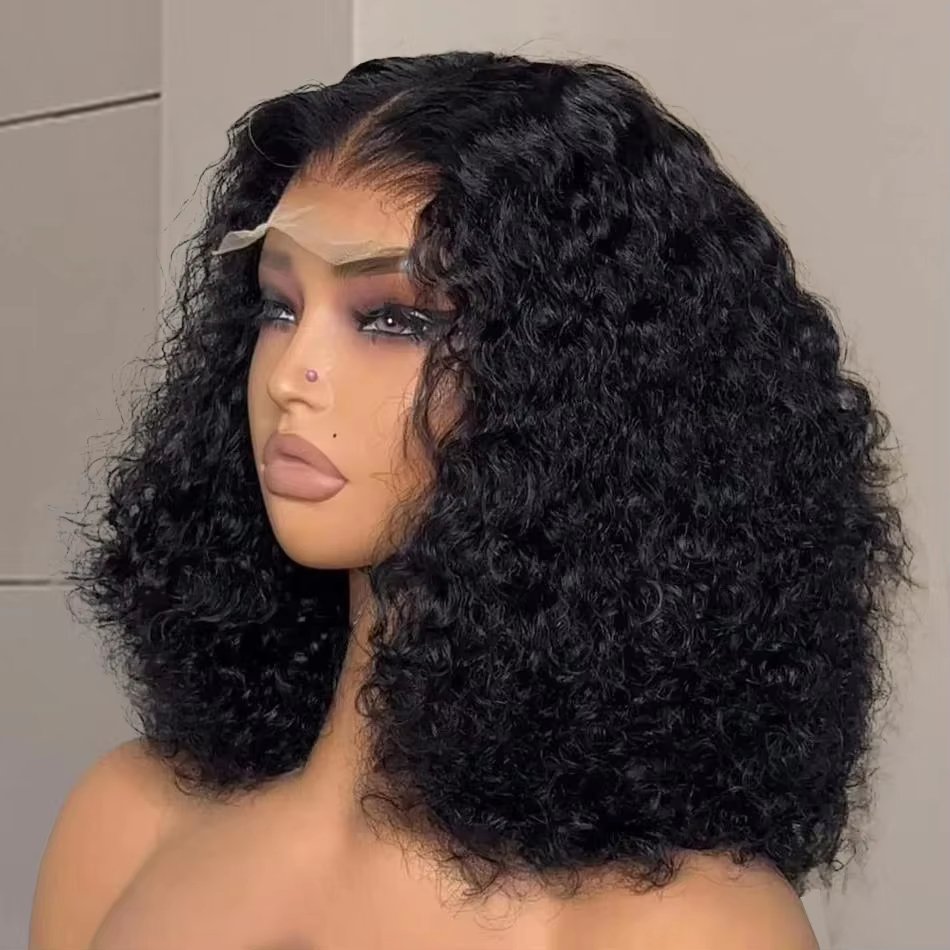 8-16 Inch Bob Curly Human Hair - Glueless Wear And Go Human Hair Wig ulasan dan harga