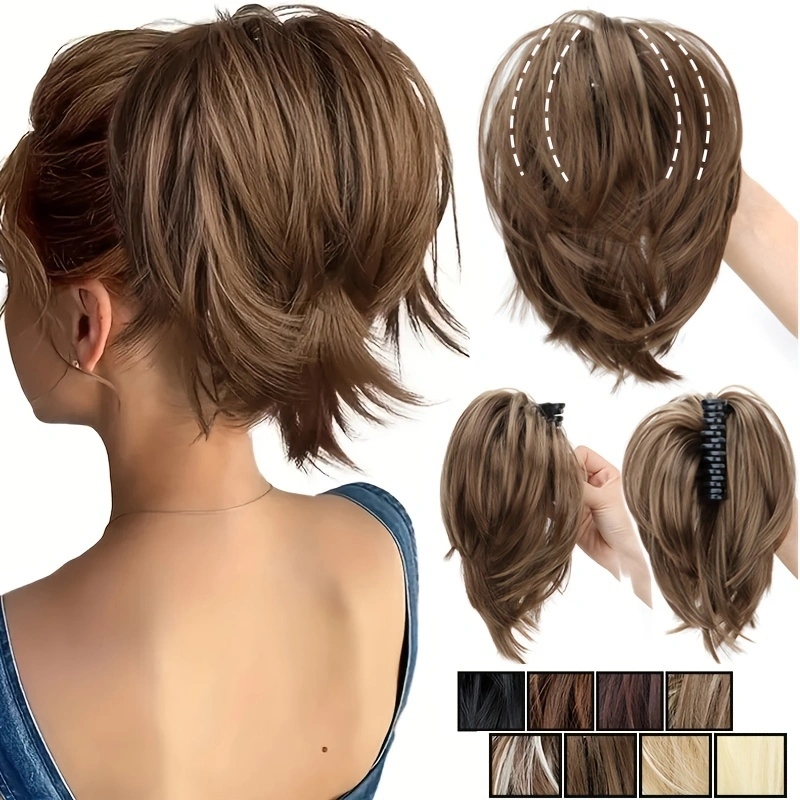 WIGSIN Synthetic Messy Bun Hai - Claw Clip Messy Bun Hair Piece ulasan dan harga