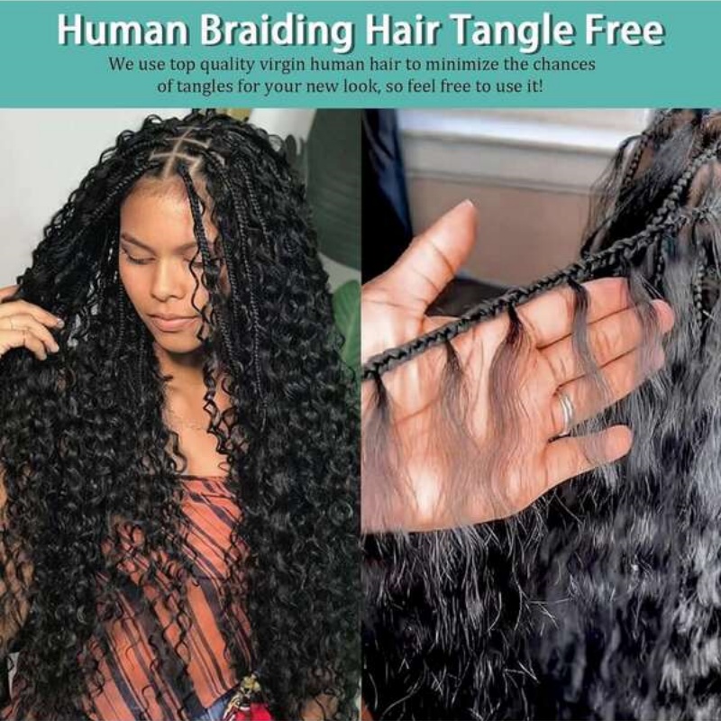 2 Bundles Water Wave Bulk Huma - Water Wave Bulk Human Hair For Braiding ulasan dan harga