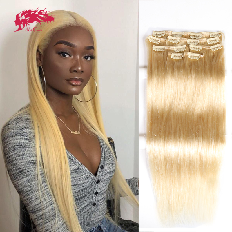 Ali Queen 7Pcs Clip in Hair Ex - Seamless Clip In Hair Extensions Human Hair ulasan dan harga