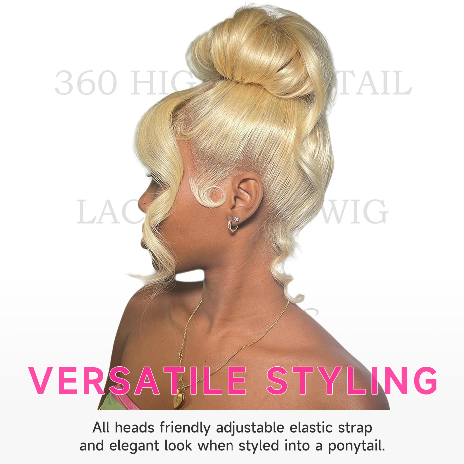 40 42 Inch 360 Full Lace Wig B - Human Hair Wigs ulasan dan harga