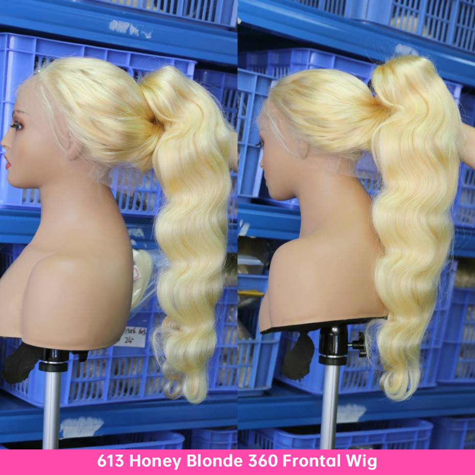 Platinum Blonde 613 Hd 13x6 La - 613 Blonde Body Wave Lace Front Wig ulasan dan harga