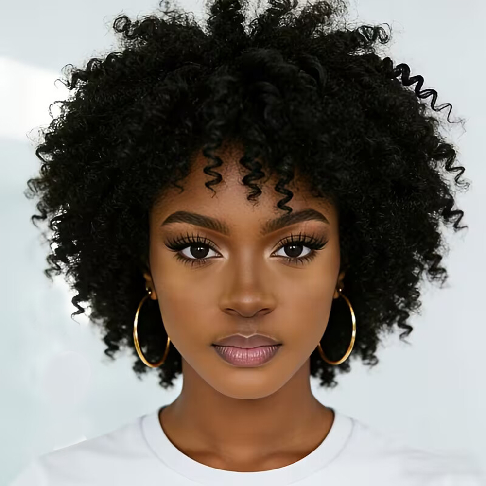 Human Hair Bob Wigs Short Kink - Short Pixie Cut Wig Human Hair Cheap ulasan dan harga