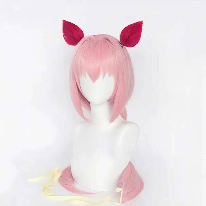 Uma Musume Haru Urara Cosplay  - Synthetic Wigs ulasan dan harga