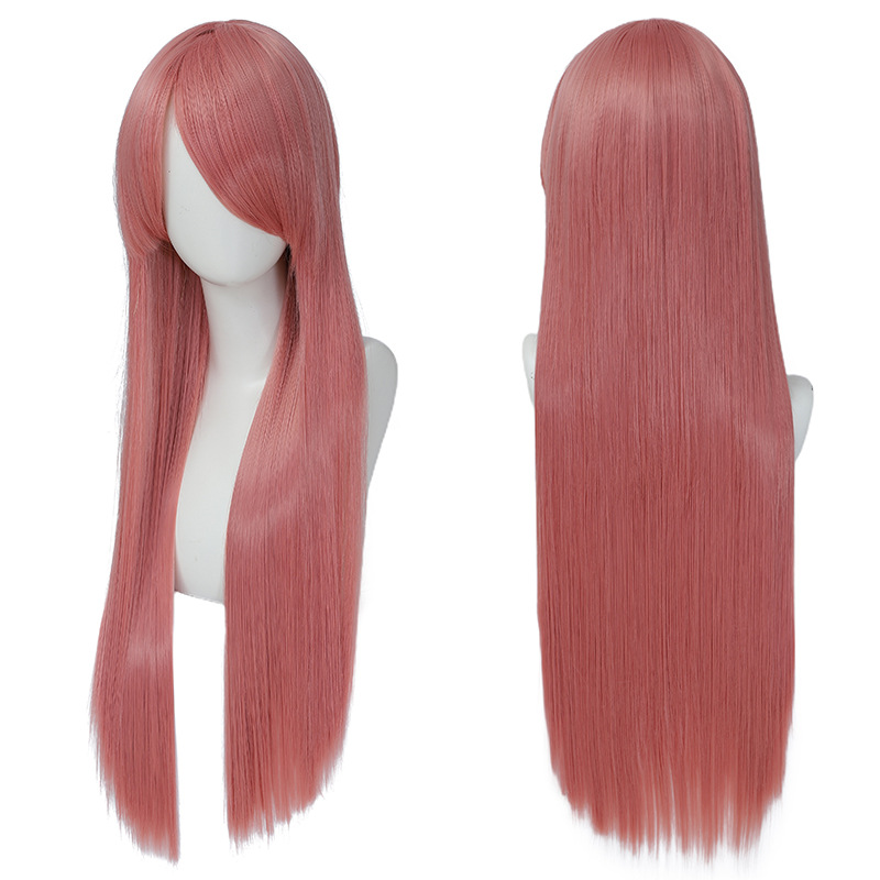 Colorful Long Straight Synthet - Synthetic Braided Wigs For Black Women ulasan dan harga