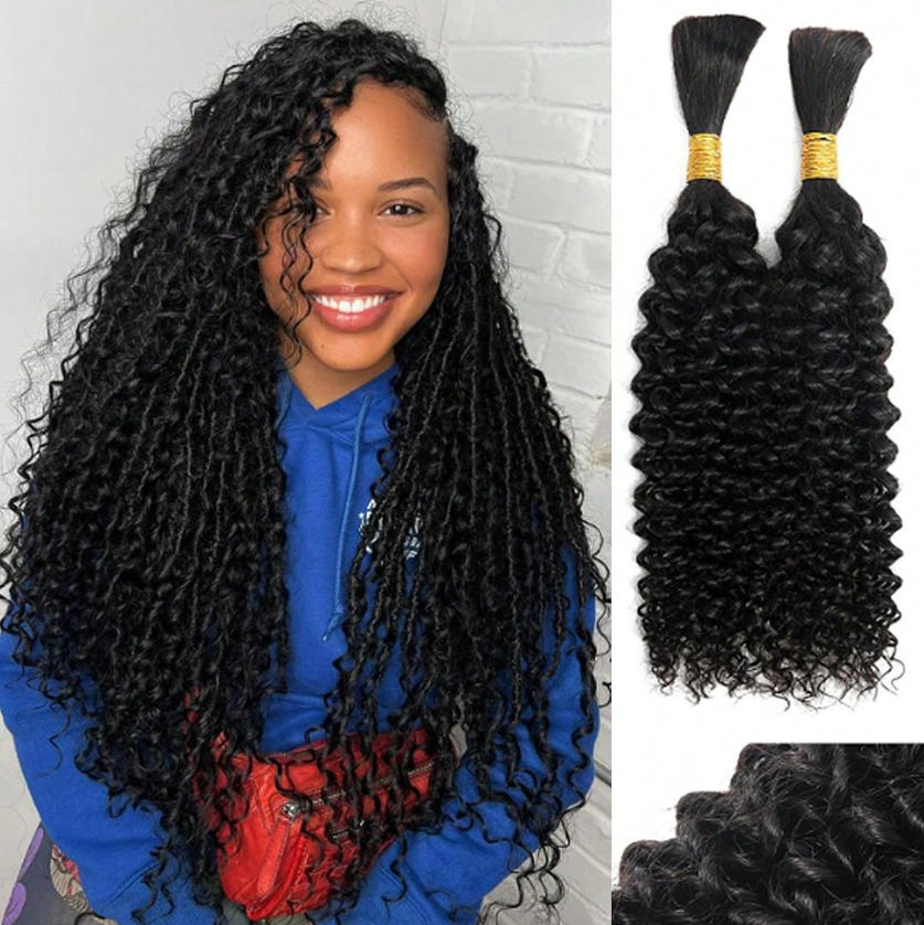 No Weft Human Braiding Hair Bu - Water Wave Bulk Human Hair For Braiding ulasan dan harga