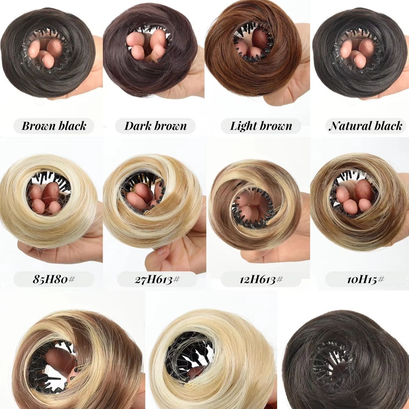 Synthetic Mini Claw Clip in Me - Claw Clip Messy Bun Hair Piece ulasan dan harga