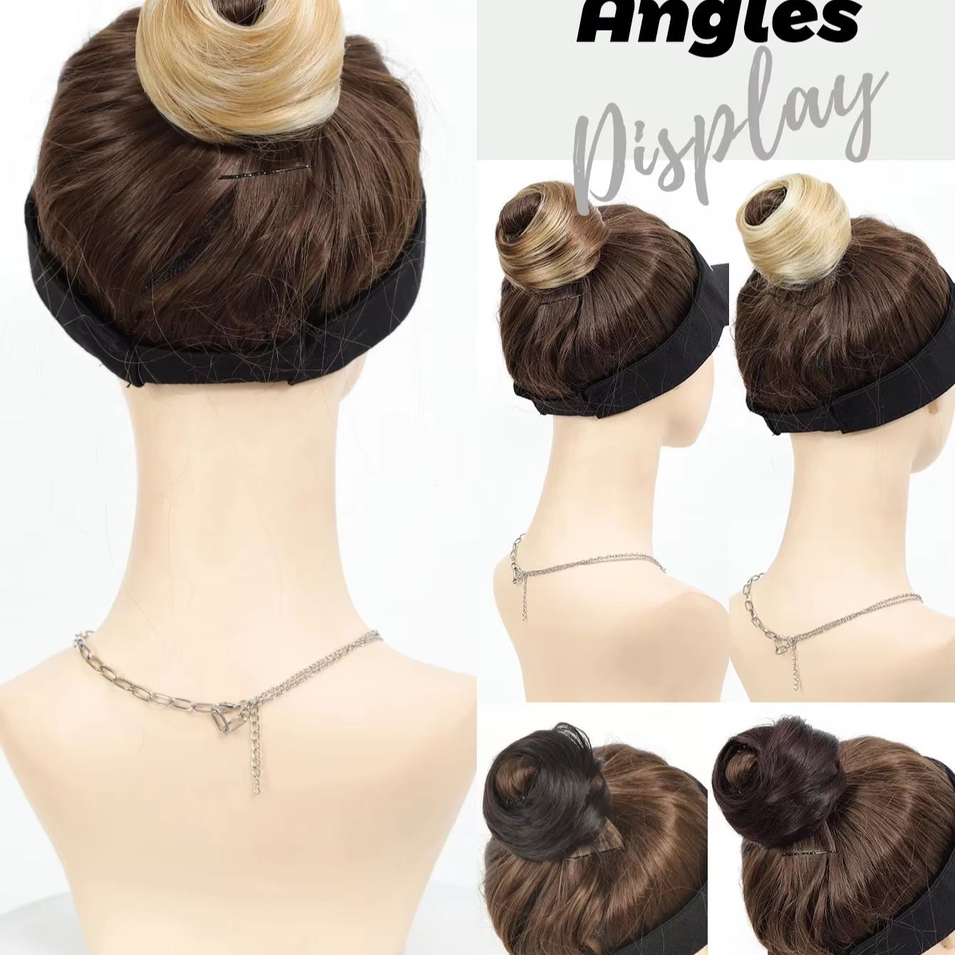 Synthetic Mini Claw Clip in Me - Claw Clip Messy Bun Hair Piece ulasan dan harga